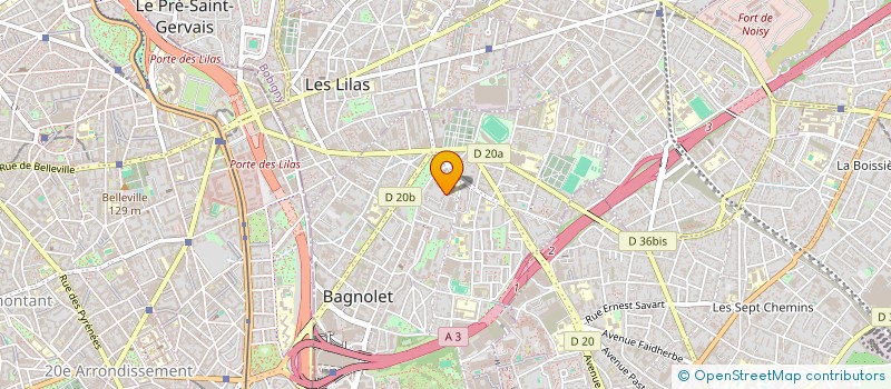 localisation de l'entreprise ABSOLUT TRAVAUX à BAGNOLET