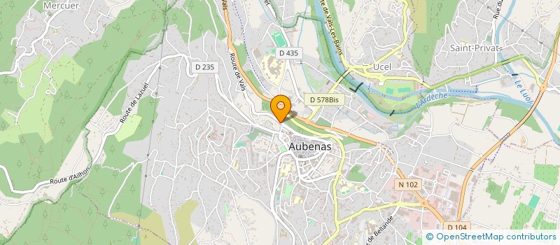 localisation de l'entreprise ABSOLUTE à AUBENAS