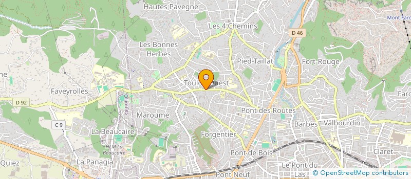 localisation de l'entreprise ABSOLUTE DAVID TAXI  TOULON