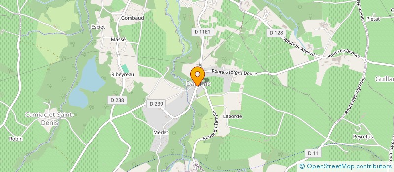 localisation de l'entreprise ABSOLUTE LIVE  CAMIAC-ET-SAINT-DENIS