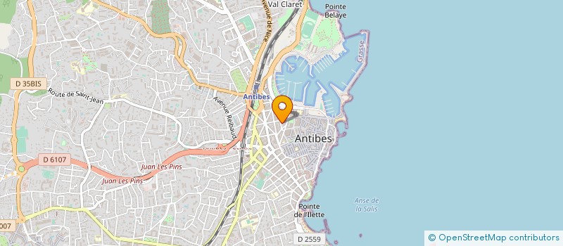 localisation de l'entreprise ABSOLUTE MARITIME SERVICES à ANTIBES