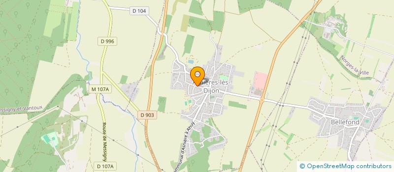 localisation de l'entreprise ABSOLUUT-VB  ASNIERES-LES-DIJON