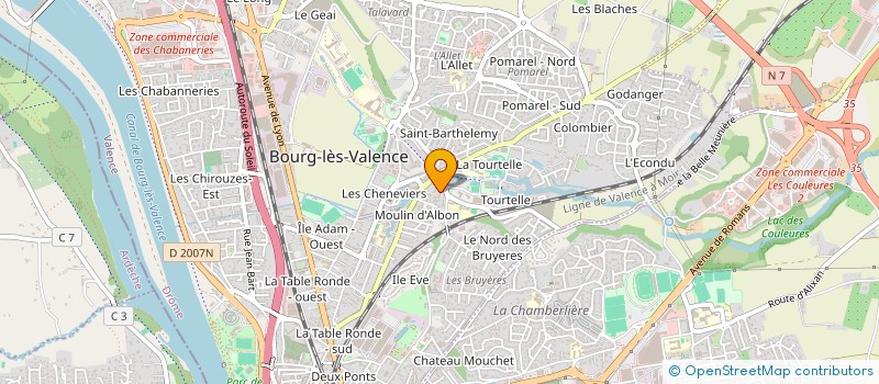 localisation de l'entreprise ABSP à BOURG-LES-VALENCE