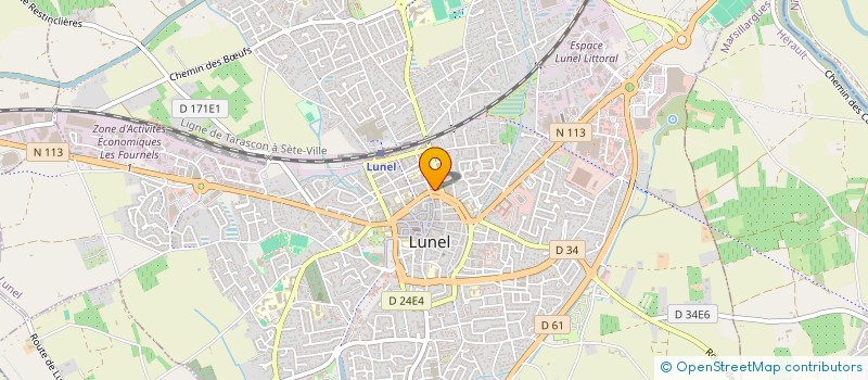 localisation de l'entreprise ABSR BAT  LUNEL