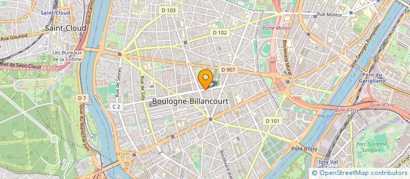 localisation de l'entreprise ABSSUS à BOULOGNE-BILLANCOURT