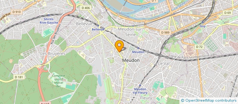 localisation de l'entreprise ABSSYS  MEUDON