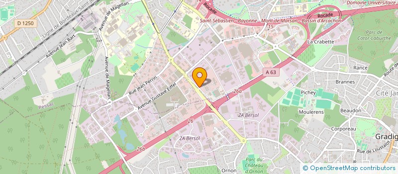 localisation de l'entreprise ABSTRACT INTERACTIVE  PESSAC