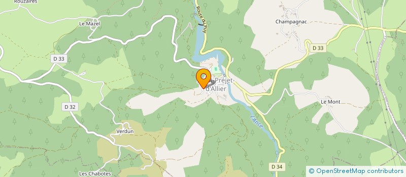 localisation de l'entreprise ABSTRACTION INTERACTIVE  SAINT PRIVAT D'ALLIER