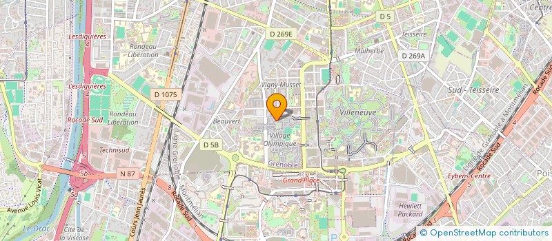 localisation de l'entreprise ABSYNTH ARCHI-MED OPERA à GRENOBLE