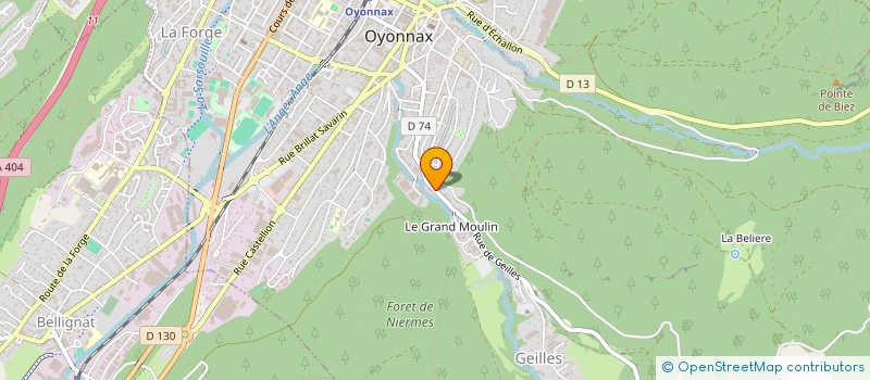 localisation de l'entreprise ABT DISTRIBUTION à OYONNAX