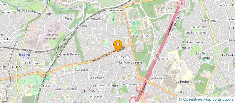 localisation de l'entreprise ABT LUXURY  JOUE-LES-TOURS