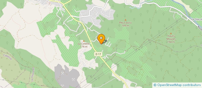 localisation de l'entreprise ABT MARQUAGE  LE THORONET