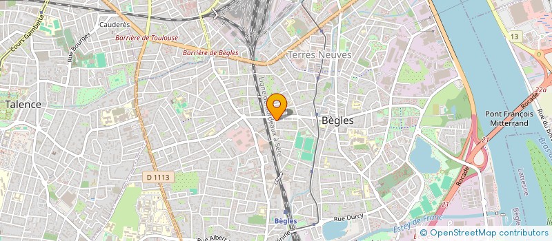 localisation de l'entreprise ABT MENUISERIE BOIS ET RESINE à BEGLES