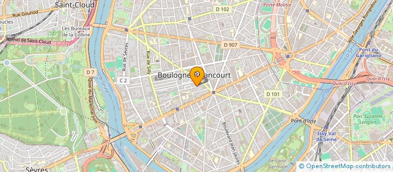 localisation de l'entreprise ABTAN IMMOBILIER à BOULOGNE-BILLANCOURT