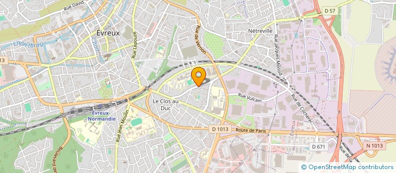 localisation de l'entreprise ABTH à EVREUX