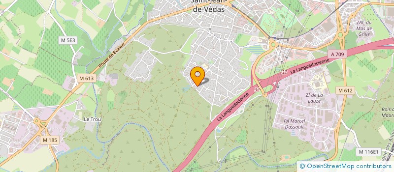 localisation de l'entreprise ABTP à SAINT-JEAN-DE-VEDAS