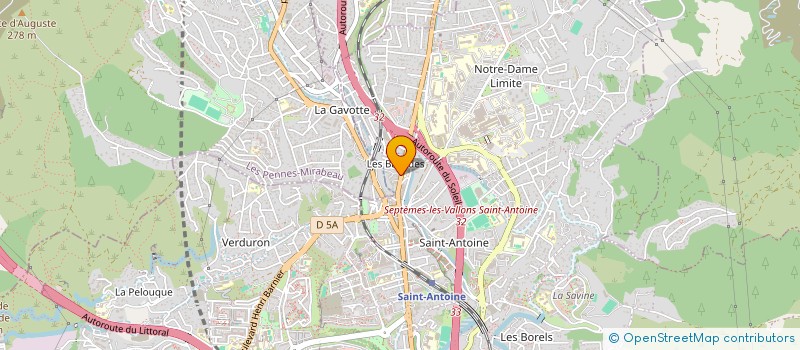 localisation de l'entreprise ABTP ENTREPRISE à MARSEILLE