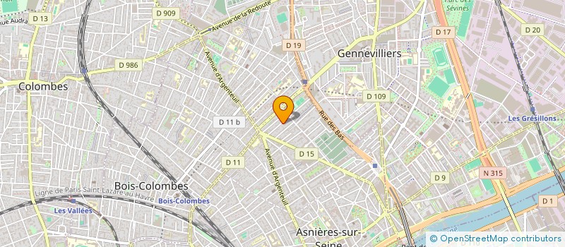 localisation de l'entreprise ABTS à ASNIERES-SUR-SEINE