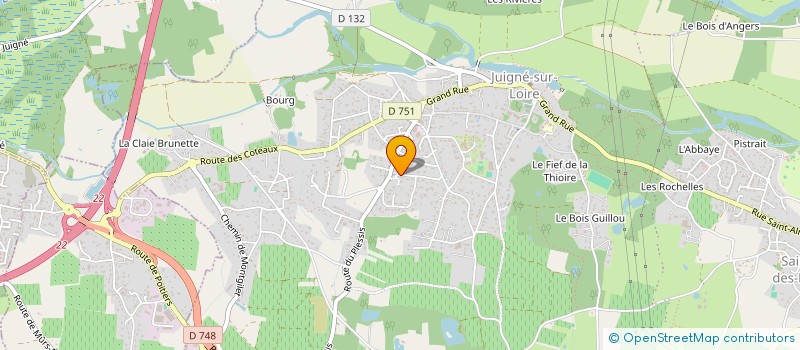 localisation de l'entreprise ABUNDANTIA SML  LES GARENNES SUR LOIRE