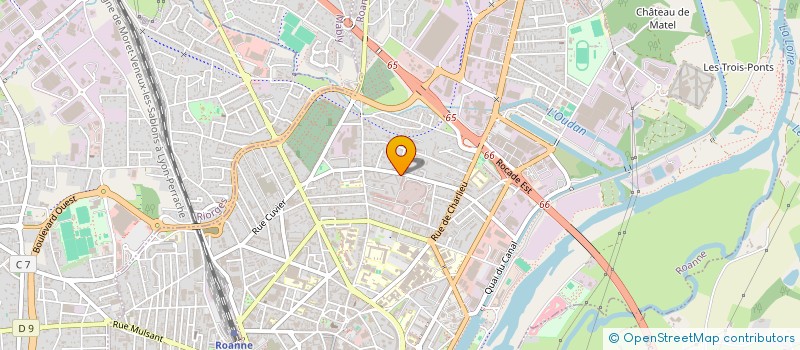 localisation de l'entreprise ABUR PEINTURE  ROANNE