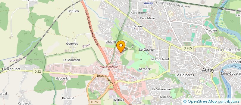 localisation de l'entreprise ABURZEY à AURAY