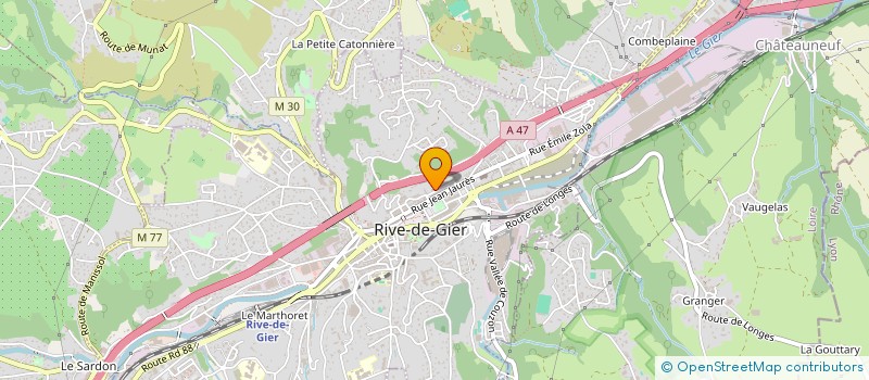 localisation de l'entreprise ABUS TUTELAIRE ACTION LOIRE 42 à RIVE-DE-GIER