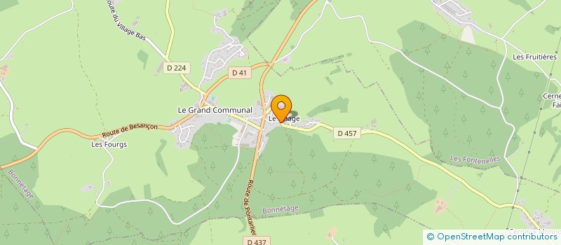 localisation de l'entreprise ABV  BONNETAGE