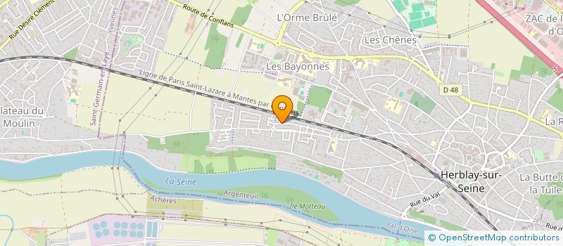 localisation de l'entreprise ABV (AGENCEMENT BATIMENT VAUBON) à HERBLAY-SUR-SEINE