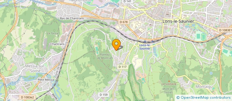 localisation de l'entreprise ABV ARCADE  LONS-LE-SAUNIER