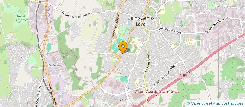 localisation de l'entreprise ABV IMMO  SAINT-GENIS-LAVAL