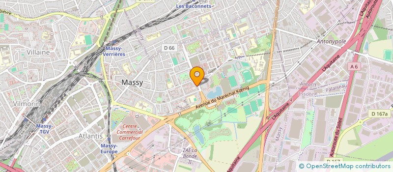 localisation de l'entreprise ABV SERVICES EVOLUTION à MASSY