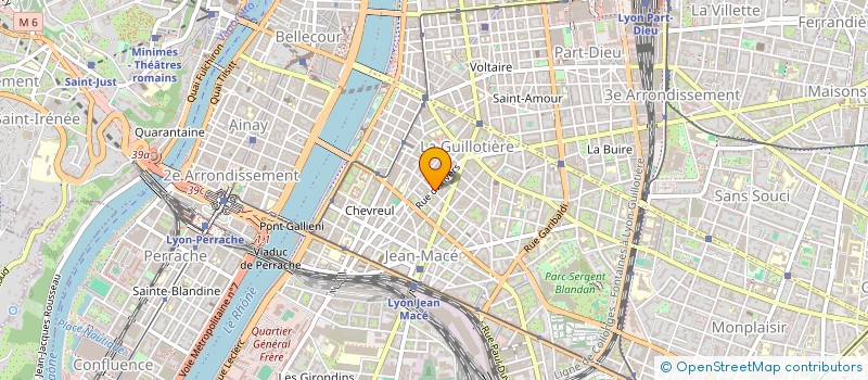 localisation de l'entreprise ABV TRAVAIL TEMPORAIRE à LYON