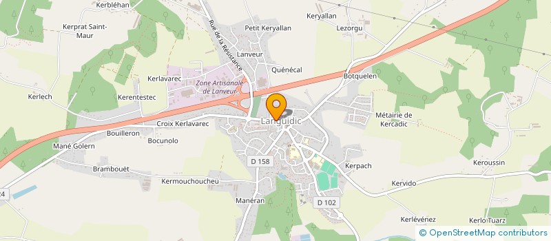 localisation de l'entreprise ABVI  LANGUIDIC