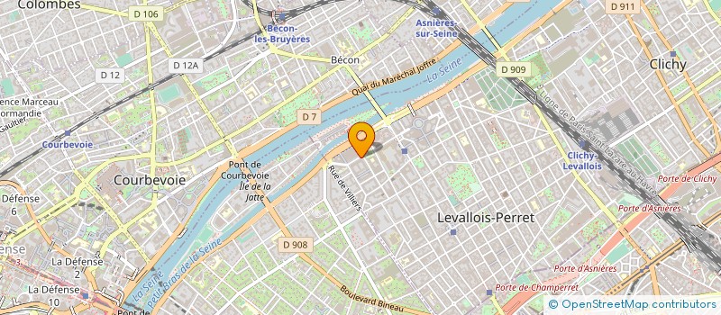 localisation de l'entreprise ABVM CONSEILS à LEVALLOIS-PERRET