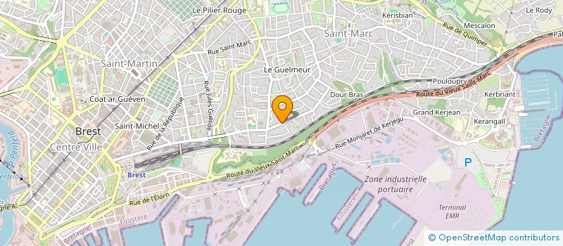 localisation de l'entreprise ABVS à BREST