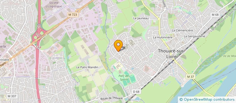 localisation de l'entreprise ABW à NANTES