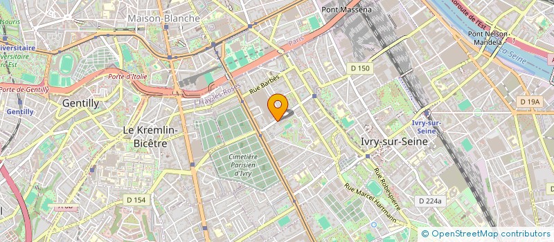 localisation de l'entreprise ABW BATIMENT à IVRY-SUR-SEINE