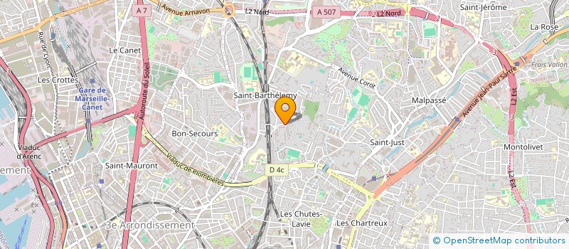 localisation de l'entreprise ABW FACADE RAPIDE à MARSEILLE