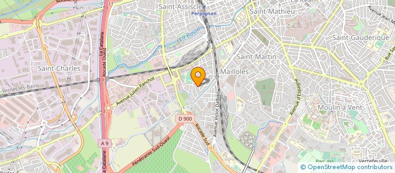 localisation de l'entreprise ABX CONSTRUCTION  PERPIGNAN