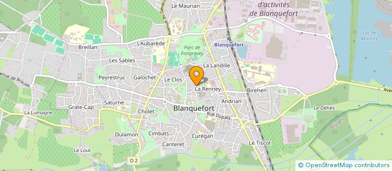 localisation de l'entreprise ABX GUYENNE HOLDING à BLANQUEFORT