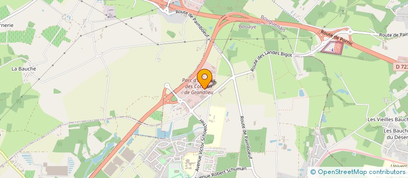 localisation de l'entreprise ABX INDUSTRIE  BOUAYE