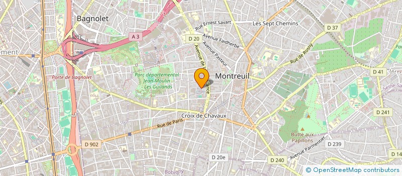 localisation de l'entreprise ABY AND BINET GLAM à MONTREUIL