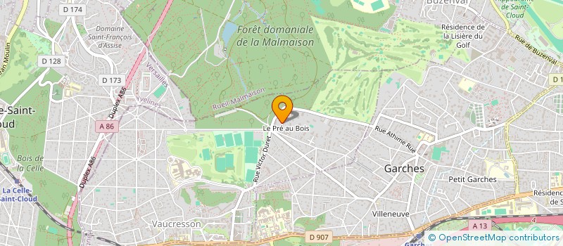 localisation de l'entreprise ABY BATIMENT  VAUCRESSON