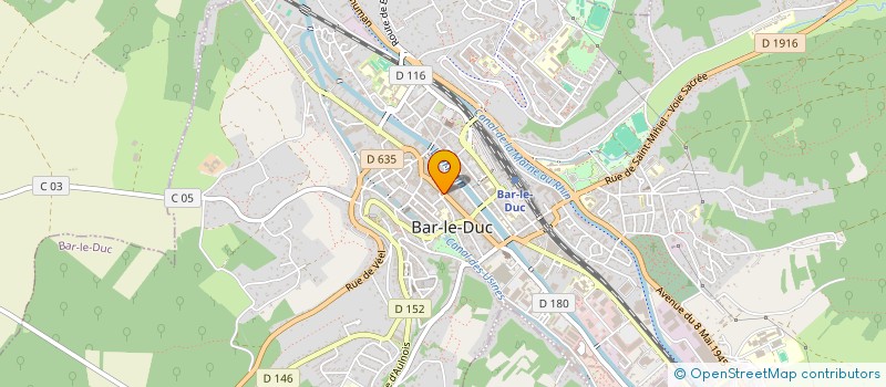 localisation de l'entreprise ABY COIFFURE  BAR-LE-DUC