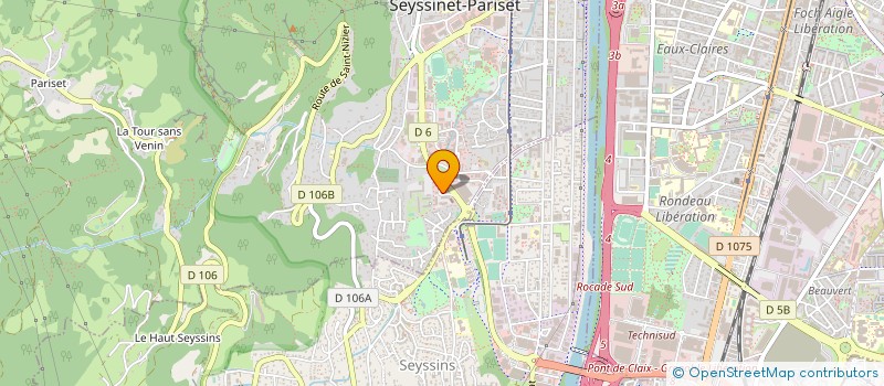 localisation de l'entreprise ABY COMMUNICATION à SEYSSINET-PARISET