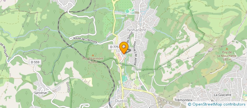 localisation de l'entreprise ABY GREEN AUVERGNE  NOHANENT