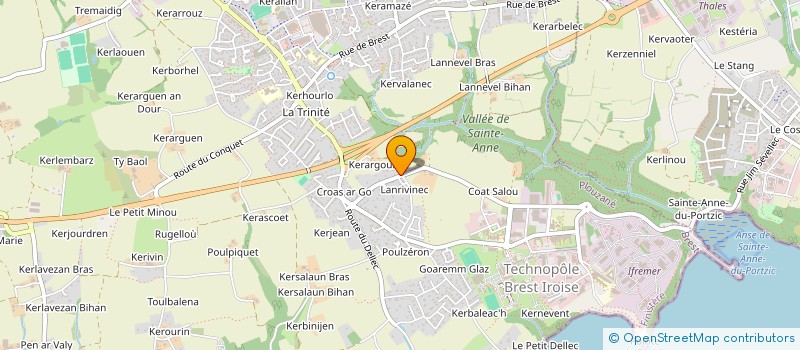 localisation de l'entreprise ABYCEAN  PLOUZANE