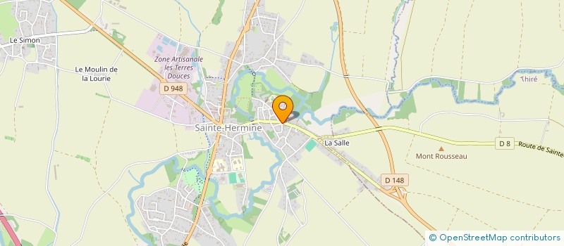 localisation de l'entreprise ABYCONCEPT  SAINTE-HERMINE