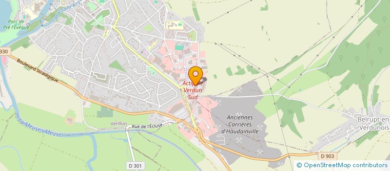 localisation de l'entreprise ABYDOS LITERIE LE CONFORT DU SOMMEIL à VERDUN
