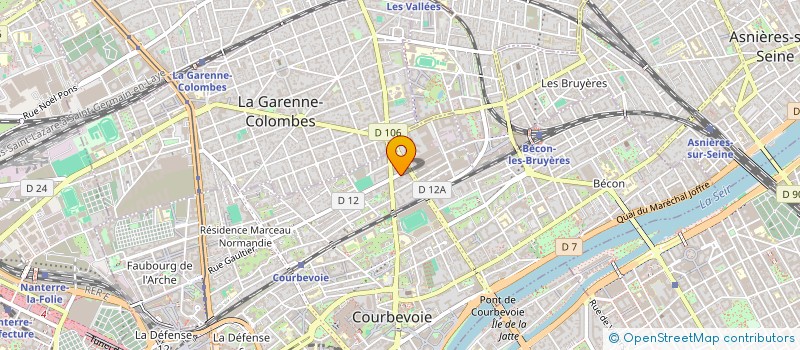 localisation de l'entreprise ABYL HABITAT à COURBEVOIE